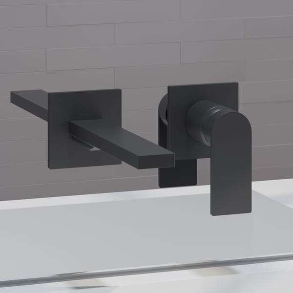 Μπαταρία Νιπτήρος Εντοιχισμού Alpha Two Black